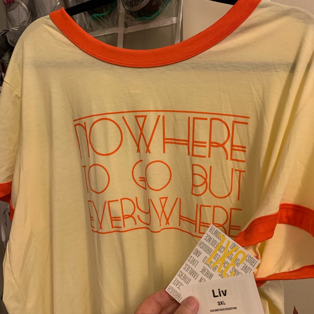 Lularoe 3xl Liv.  New with tags. Ringer style. - Picture 3 of 3